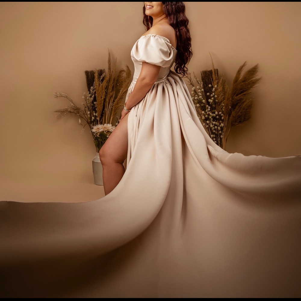 PhotoShoot Súper Long Dress Ivory